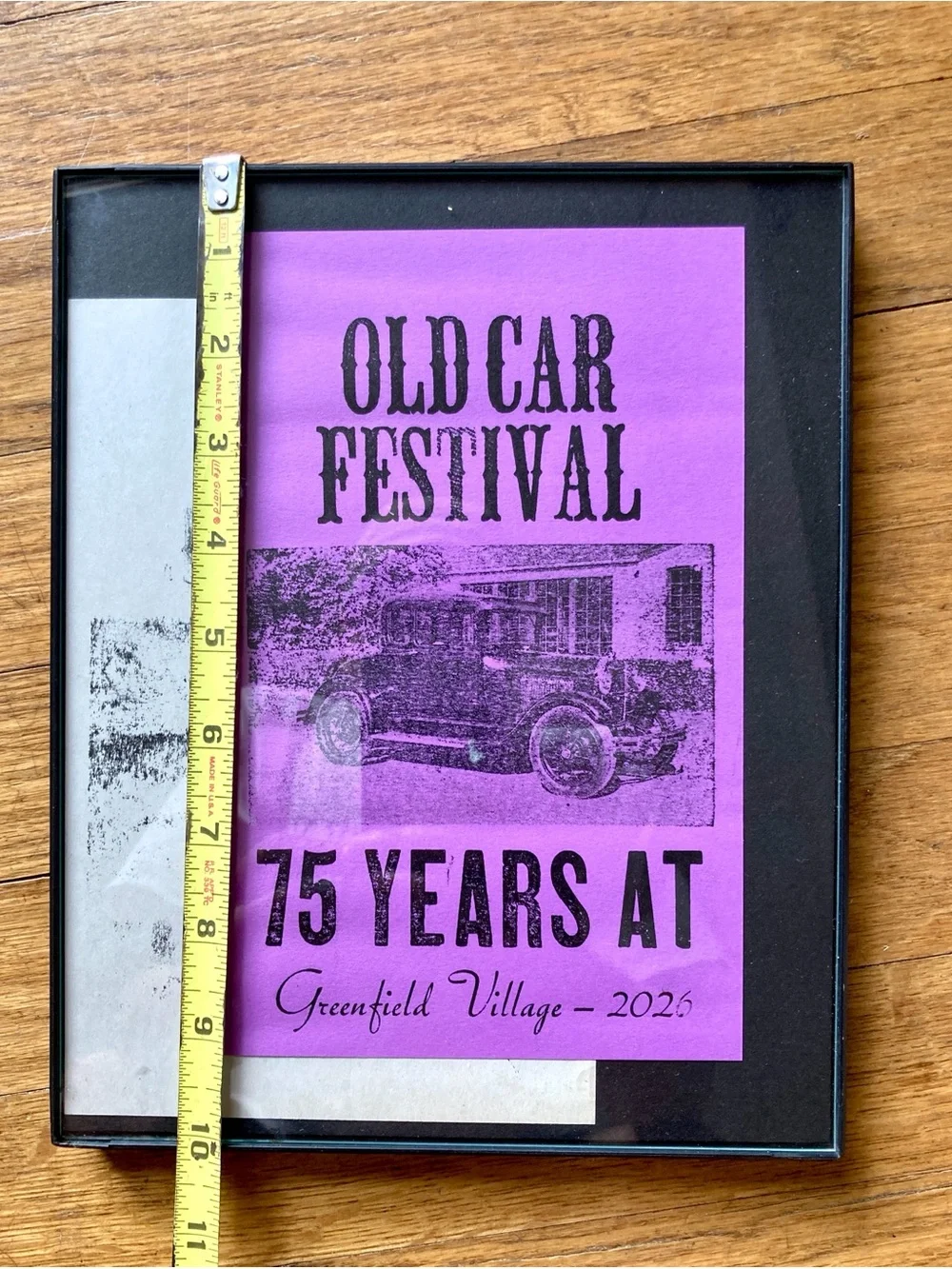 75th year Old Car Festival Framed Wall Art
